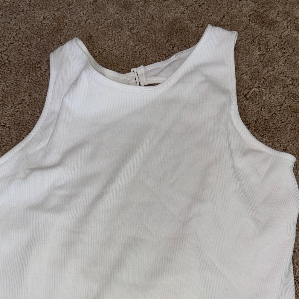 Lane Bryant White Bodysuit Open Back Onepiece Plus Size 18/20 Women’s Top - Picture 4 of 9